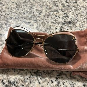 Miu Miu Butterfly Oversized Sunglasses 65MM